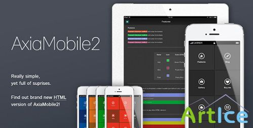 ThemeForest - AxiaMobile2 - Multipurpose Mobile Template HTML - RIP