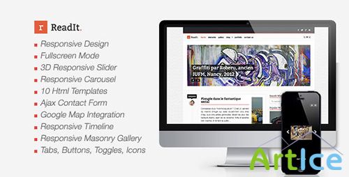 ThemeForest - ReadIt - HTML Website Template - RIP