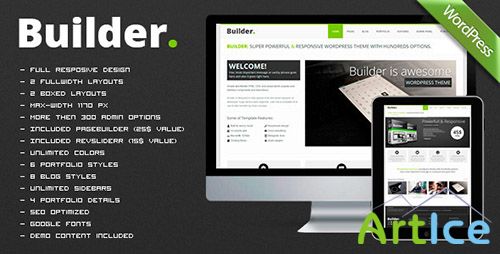 ThemeForest - BUILDER v1.1.2 - Premium Responsive Multi-Purpose WP Theme