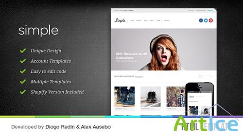 MojoThemes - Simple Ecommerce Template - RIP