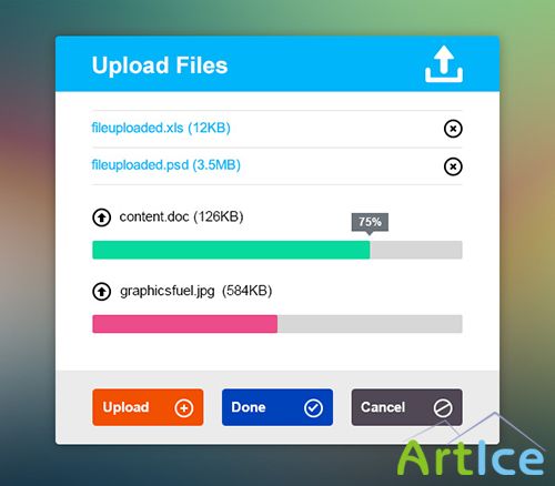 Upload File Interface (PSD)