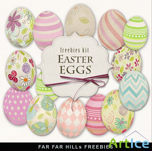 Scrap-kit - Easter Eggs PNG Cliparts