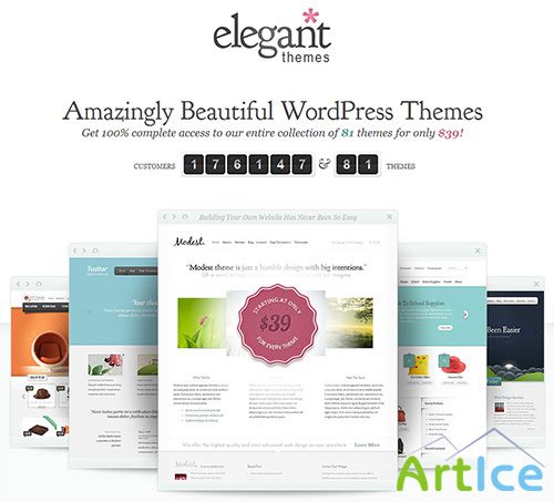 Wordpress Themes from Elegant Themes Updated 14-03-2013