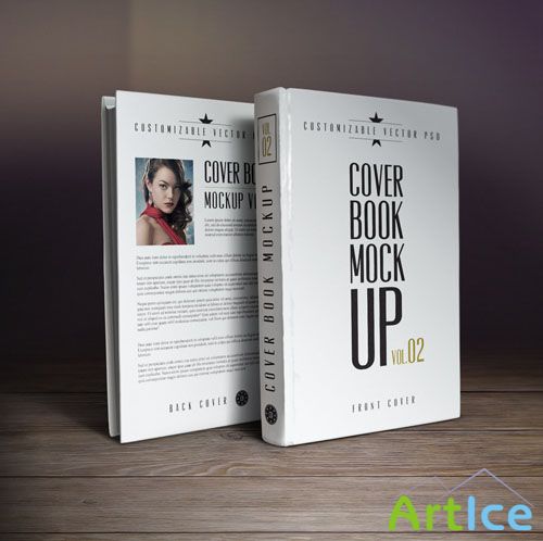 Pixeden - Psd Book Cover Mockup Template 2