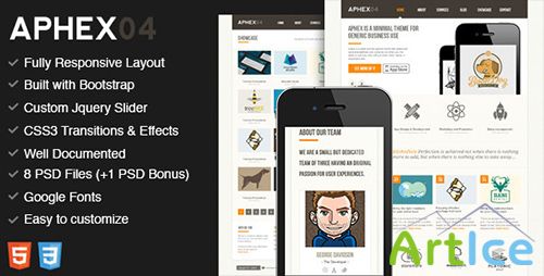 ThemeForest - Aphex04 - Premium HTML5 / CSS3 Template - RIP