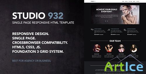 ThemeForest - Studio 932 - Single Page Responsive Template - RIP