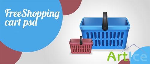 Beautiful Shopping Cart Icon PSD