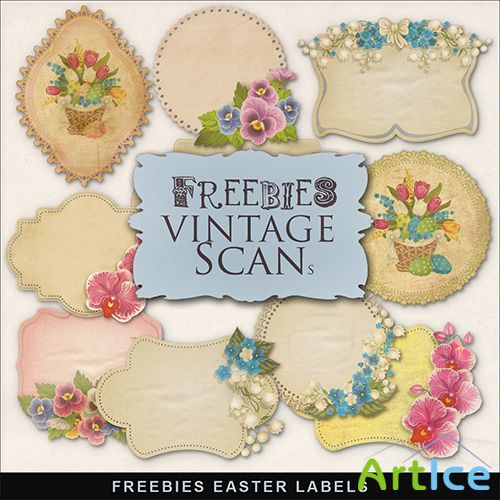 Scrap-kit - Easter Labels #4