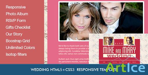 ThemeForest - Wedding Retro HTML5 Template - RIP