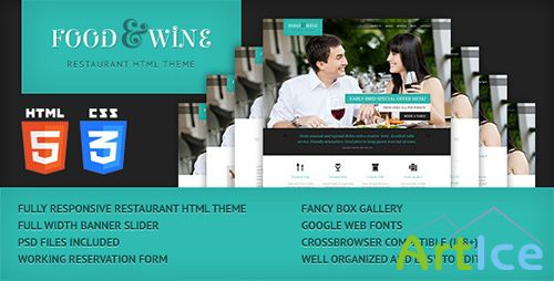 ThemeForest - Food & Wine - HTML Responsive Theme - RIP