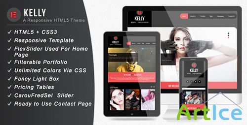 ThemeForest - KELLY - Responsive HTML Website Template - RIP