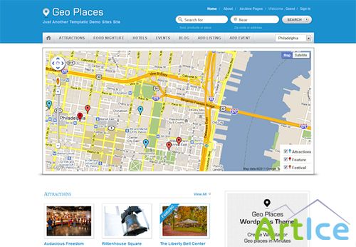 Templatic - GeoPlaces Theme for Wordpress v4.5.7