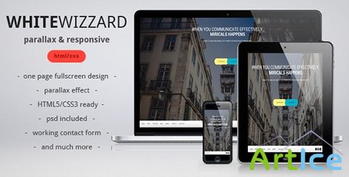 ThemeForest - White Wizzard - Parallax & Responsive Template - RIP