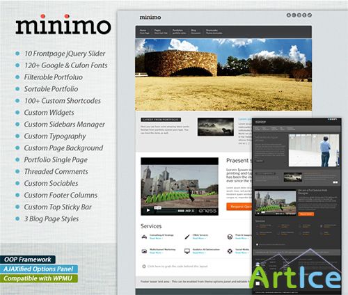 ThemeForest - Minimo v1.2 - Corporate, Business, Portfolio, BlogTheme