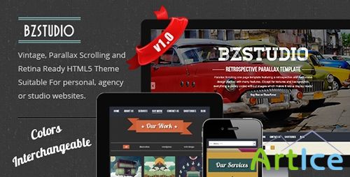 ThemeForest - BZStudio - Vintage Parallax Template - RIP