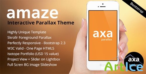 ThemeForest - AMAZE - Interactive Parallax - Responsive HTML5 - RIP