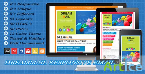 ThemeForest - DreamMail - Responsive Email Template - RIP