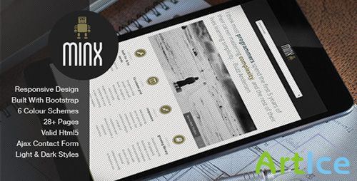 ThemeForest - Minx - Responsive HTML5 Template - RIP