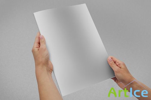 Photorealistic A4 Brochure Mockup