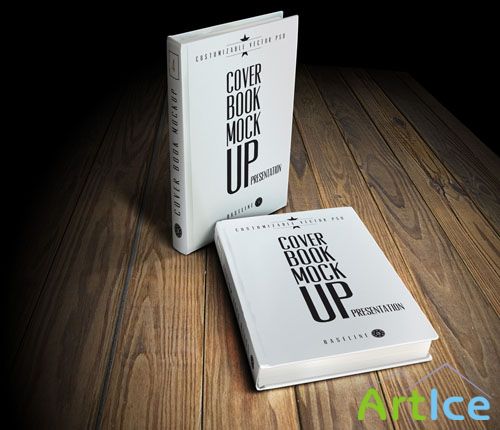 Pixeden - Psd Book Cover Mockup Template