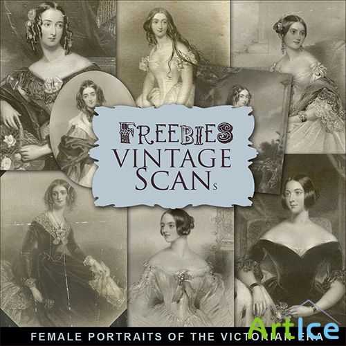 Scrap-kit - Female Portraits Of The Victorian Era