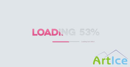 Pixeden - Loading Psd Text Effect