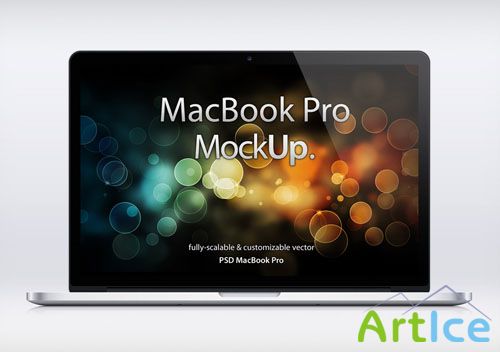 Pixeden - MacBook Pro Retina Psd Mockup