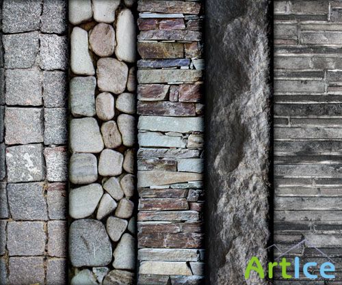 Pixeden - 5 Rock Textures Pack 1