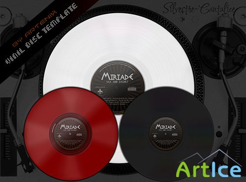 PSD Source - Vinyl Template