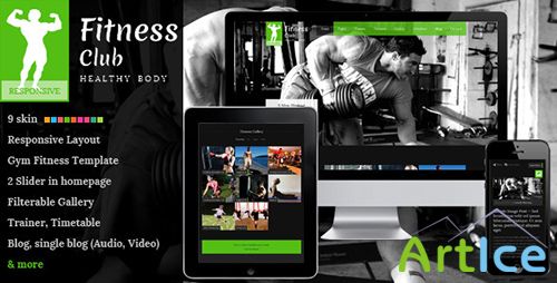 ThemeForest - Fitness Club - Responsive Gym Fitness Template - RIP