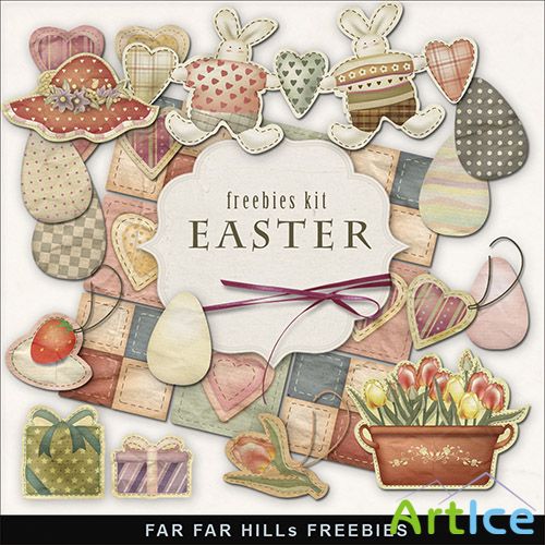 Scrap-kit - Vintage Easter Illustrations 2013 Part 2