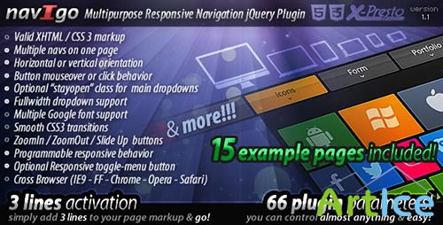 CodeCanyon - navIgo - Multipurpose Responsive Navigation Plugin