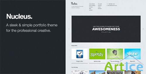 ThemeForest - Nucleus v1.1 - Sleek WordPress Portfolio Theme