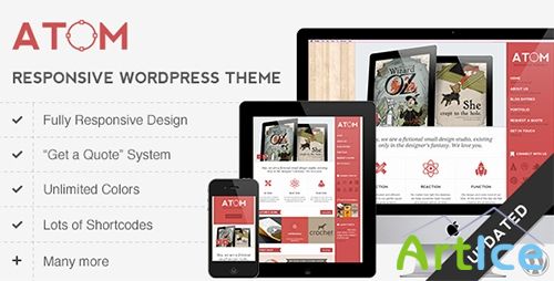 ThemeForest - Atom v3.5 - A Design Studio Full Resposive WordPress - FULL