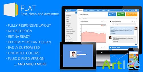 ThemeForest - FLAT - Responsive Admin Template - RIP