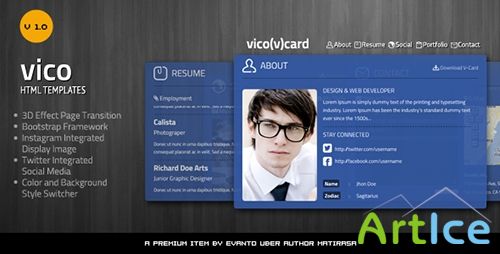 ThemeForest - Vico V Card - RIP