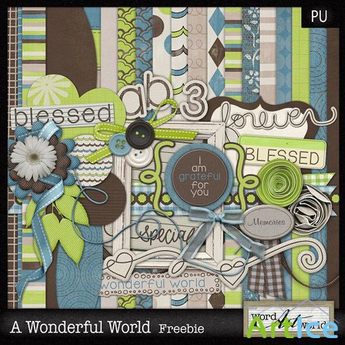 Scrap Set - A Wonderful World