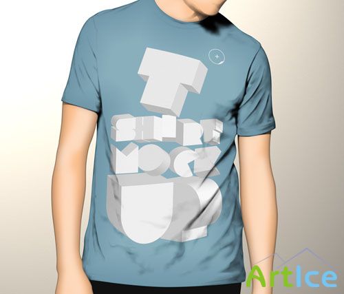 Pixeden - Tshirt Mockup Template Psd