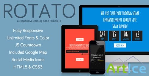 ThemeForest - Rotato - Responsive Under Construction - RIP