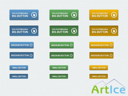 Pixeden - Classic Psd Web Buttons Vol 1