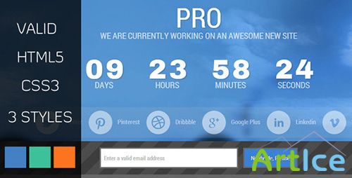 ThemeForest - PRO Under Construction HTML Template - RIP