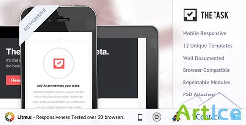 ThemeForest - Task - Responsive E-mail Template - RIP