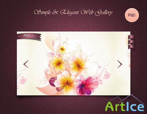 Simple Web Gallery - PSD Template