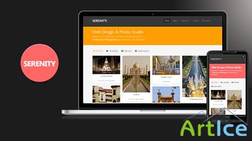 MojoThemes - Serenity - Responsive Portfolio Template - RIP