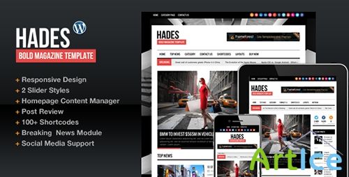 ThemeForest - Hades Bold Magazine Newspaper Template v1.6.1