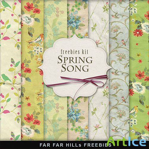 Textures - Spring Song Backgrounds