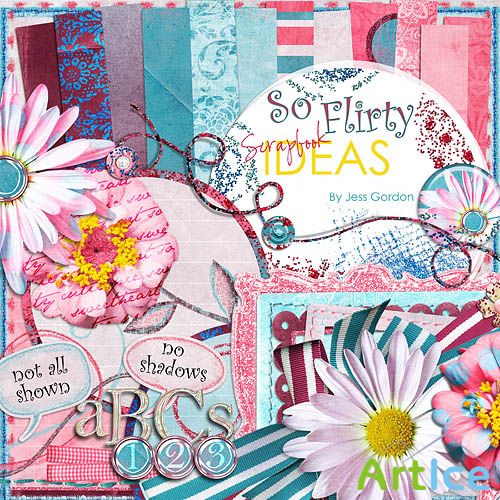 Scrap Set - So Flirty PNG and JPG Files