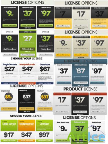 Web License Options Templates