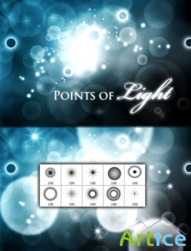 WeGraphics - Points of Light Brush Set