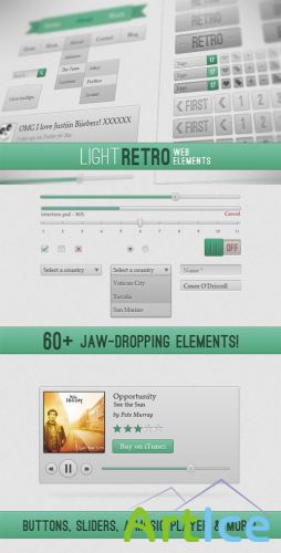 WeGraphics - Light Retro Web Elements